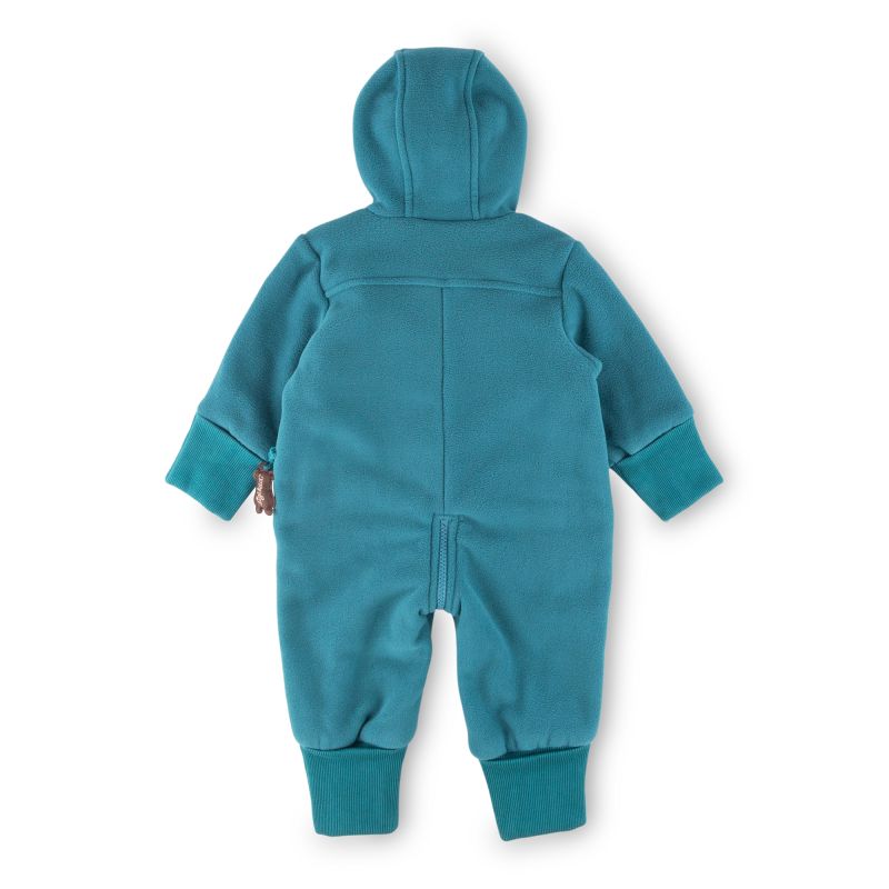 Sigikid Baby Fleeceoverall Bär mit Kapuze, grün im Angebot