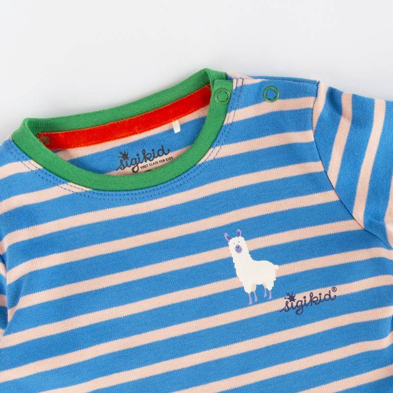 Sigikid Baby Kleid Crazy Lama, blau gestreift Meist gekauft