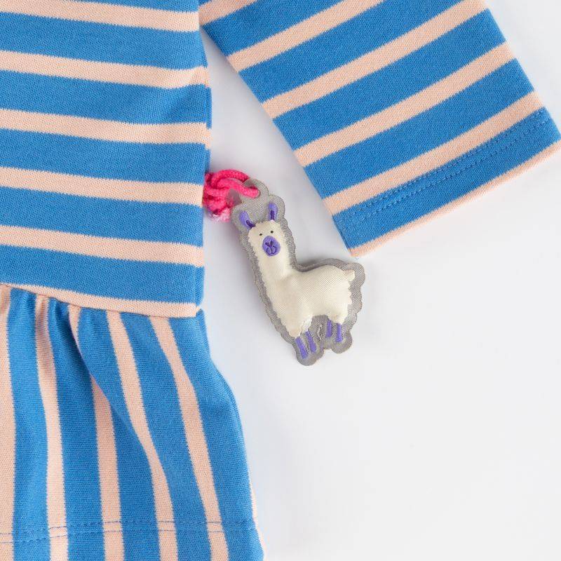 Sigikid Baby Kleid Crazy Lama, blau gestreift Meist gekauft