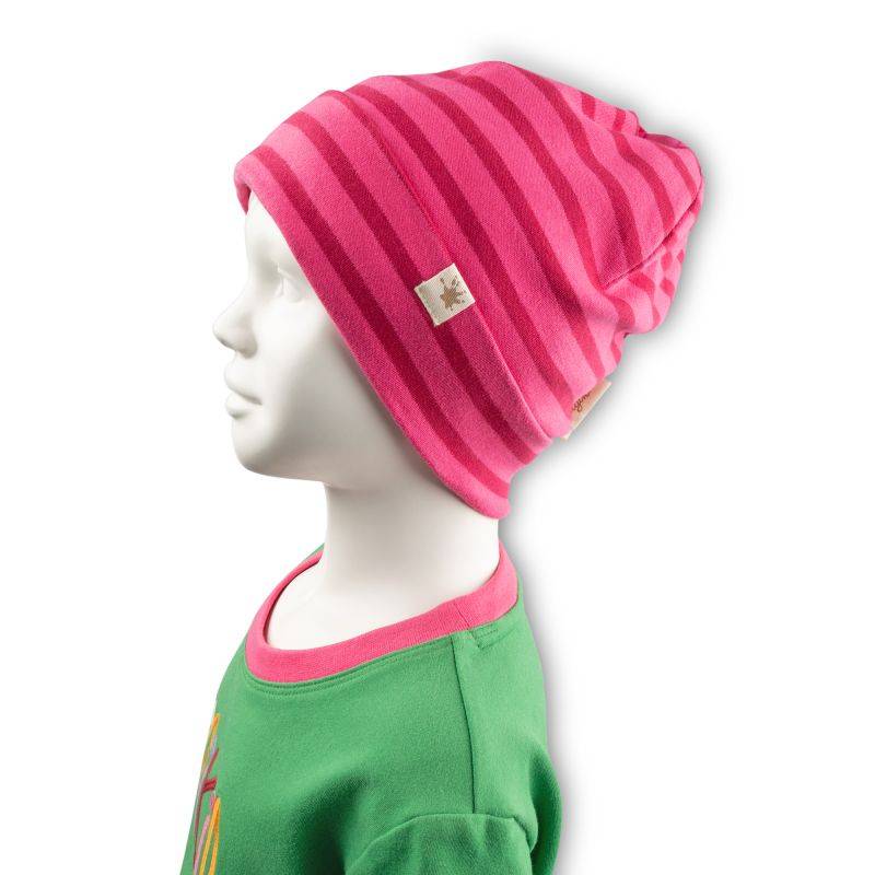 Sigikid Kinder Beanie, pink gestreift Kostenloser Versand