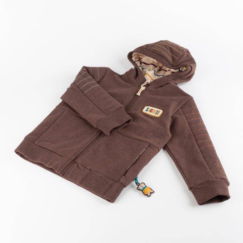 Sigikid Kinder Sweatjacke mit Kapuze, dunkelbraun Limitierter Zeitrabatt
