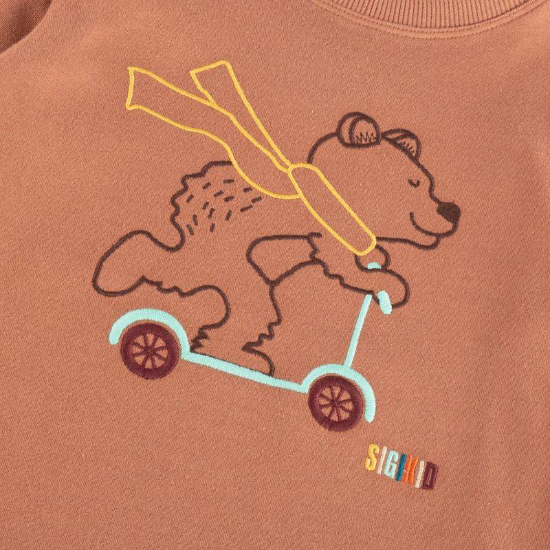 Sigikid Kinder Langarmshirt Bär, braun Rabatt