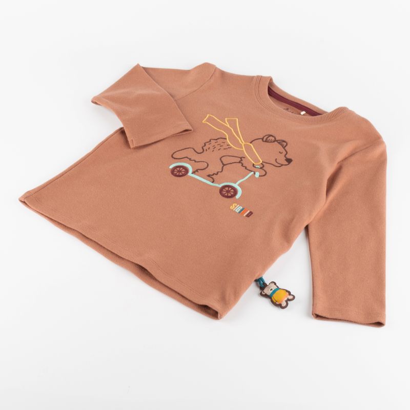 Sigikid Kinder Langarmshirt Bär, braun Rabatt