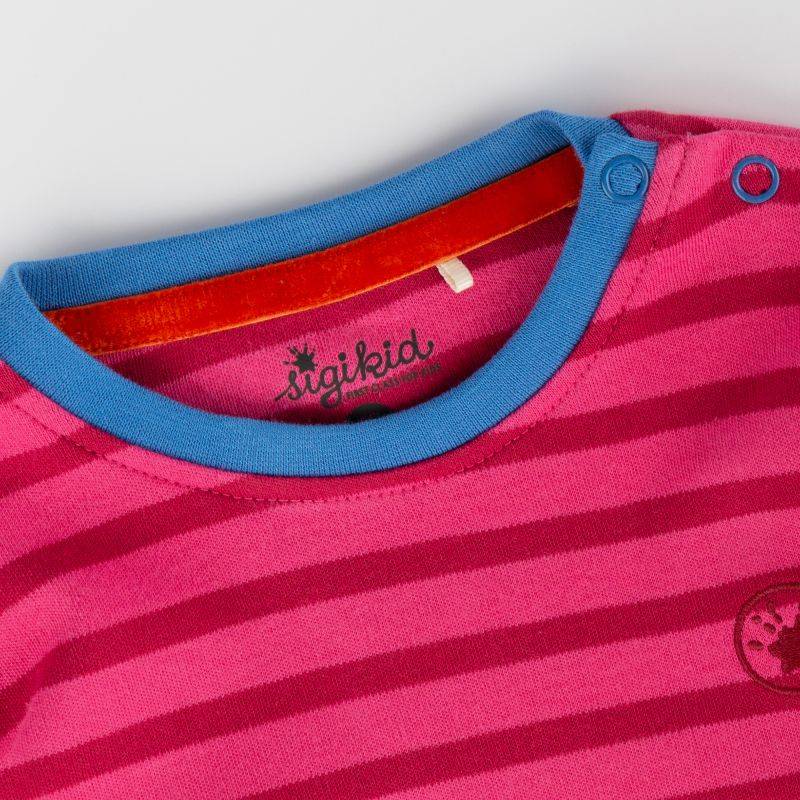 Sigikid Baby Longshirt Crazy Lama, pink gestreift Preisnachlass