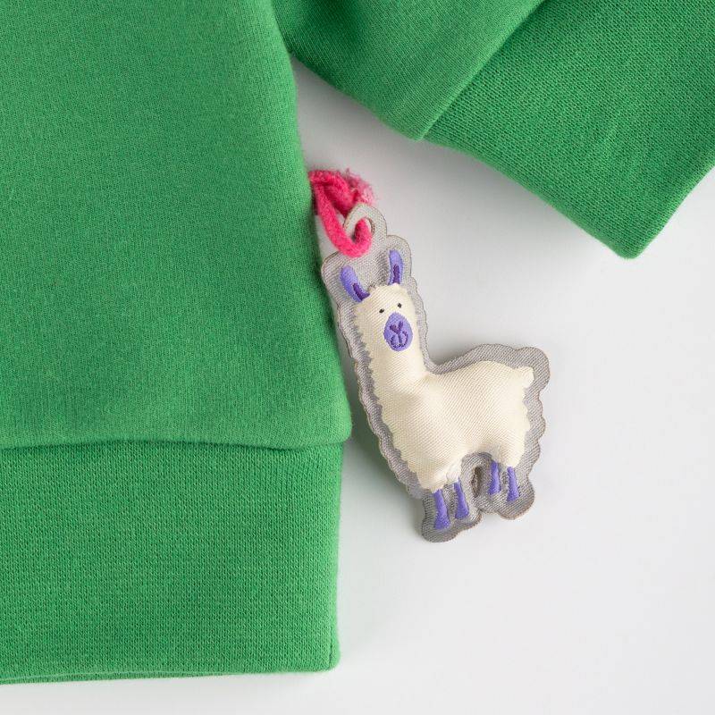Sigikid Baby Sweatshirt Crazy Lama, grün Saisonschlussverkauf