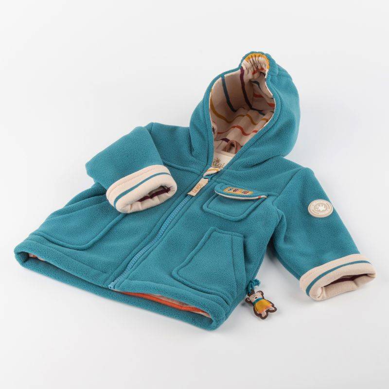 Sigikid Baby Fleecejacke mit Kapuze, grün Top Angebot