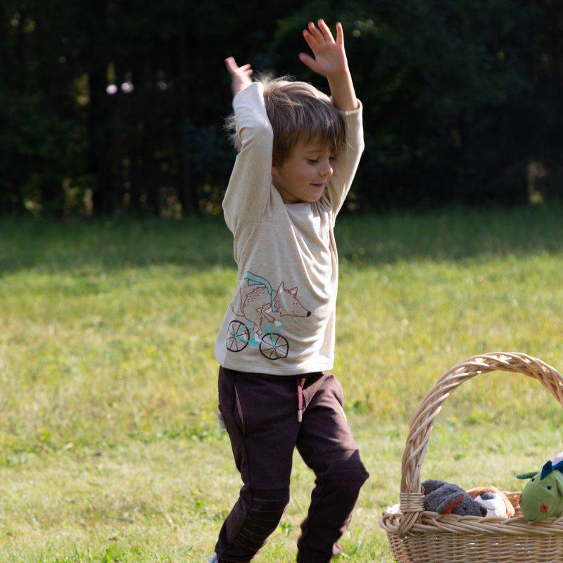 Sigikid Kinder Langarmshirt Fuchs, beige meliert Neueste Mode