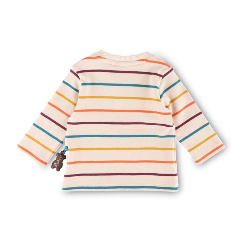 Sigikid Baby Langarmshirt Bär, bunt gestreift Online Outlet