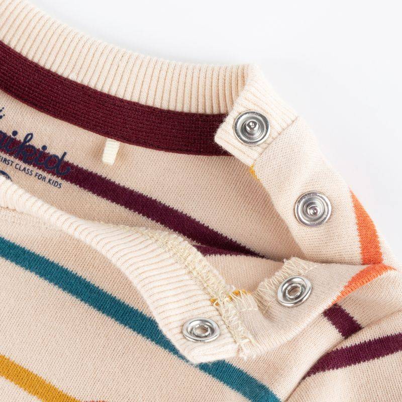 Sigikid Baby Langarmshirt Bär, bunt gestreift Online Outlet