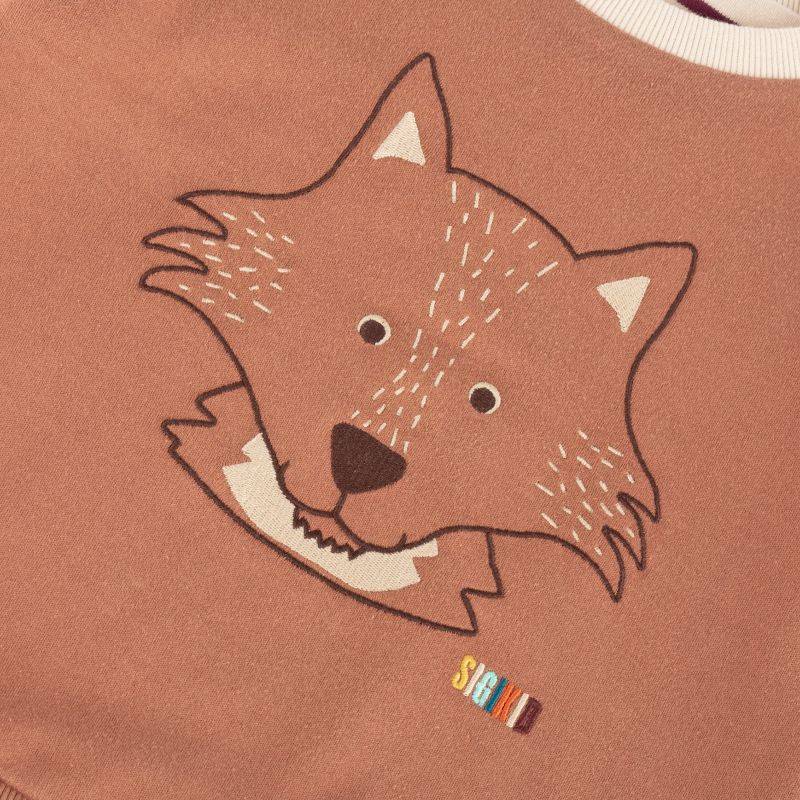 Sigikid Kinder Wendeshirt Fuchs, bunt gestreift oder braun Zeitlich begrenztes Angebot