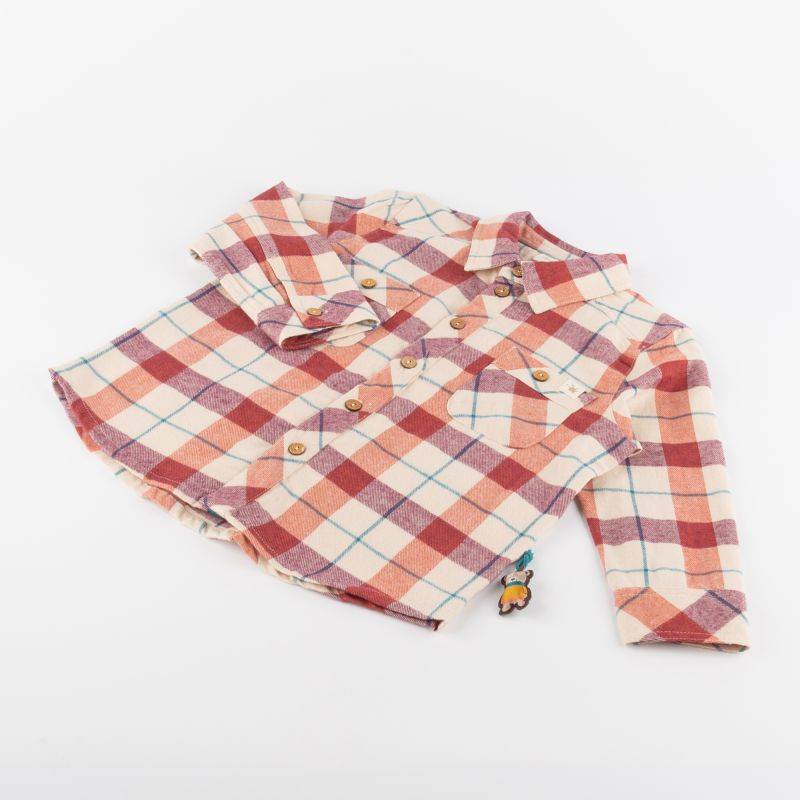 Sigikid Kinder Karo Flanellhemd, rot -beige Exklusive Angebote