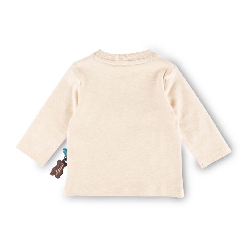 Sigikid Baby Langarmshirt Fuchs, beige meliert Große Rabatte