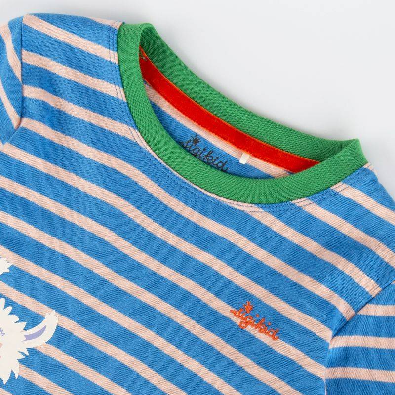 Sigikid Kinder Langarmshirt Crazy Lama, blau gestreift Neuheiten