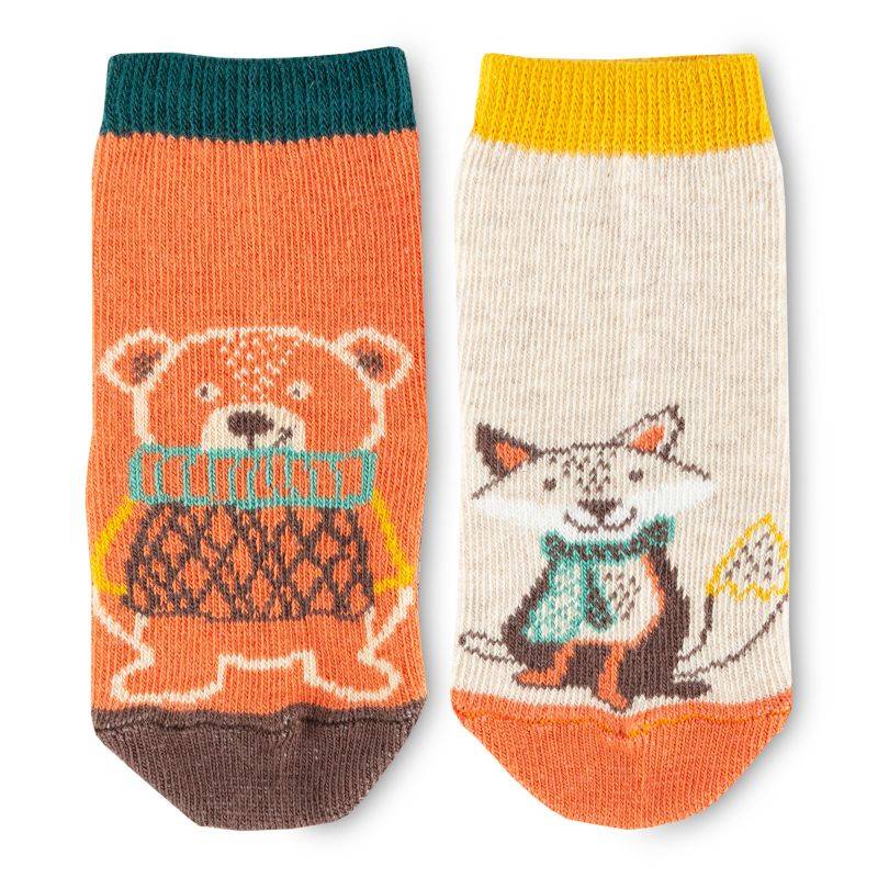 Sigikid Baby 3er Socken-Set, Bär und Fuchs Kauf eins, bekomm eins gratis