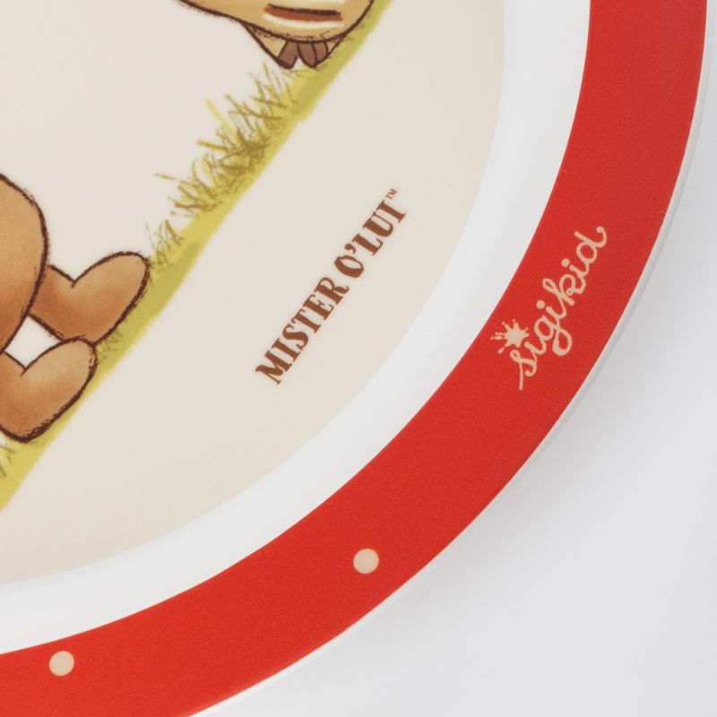 Sigikid Kinder Teller Mister O'Lui Biberbär, rPET Kostenlose Rückgabe
