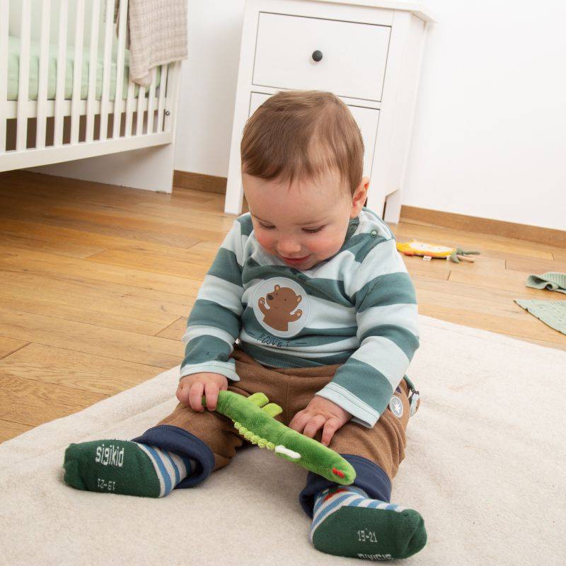 Sigikid Baby Rassel Krokodil, Red Stars Cyber Monday