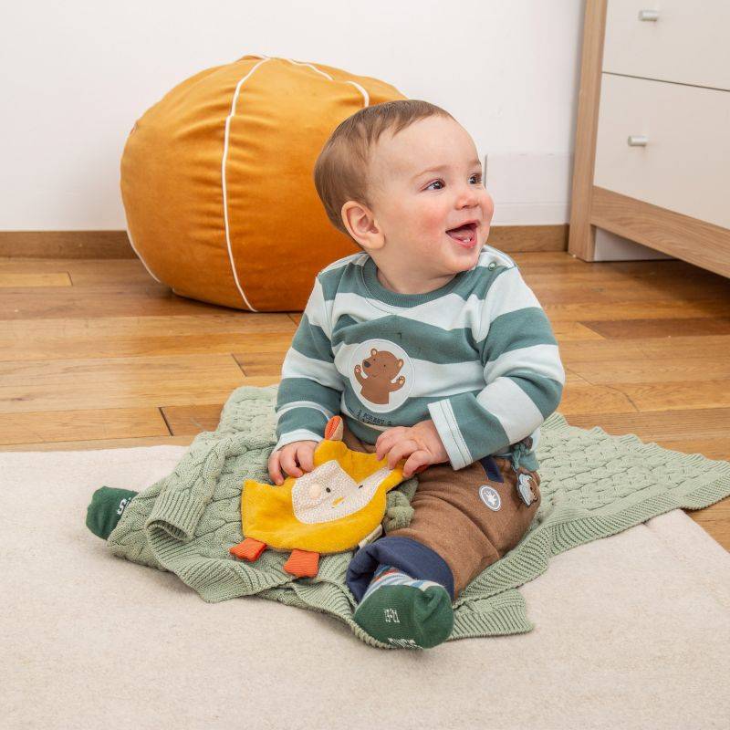 Sigikid Baby Knistergreifling Eule, Green Bio Kollektion Riesige Rabatte