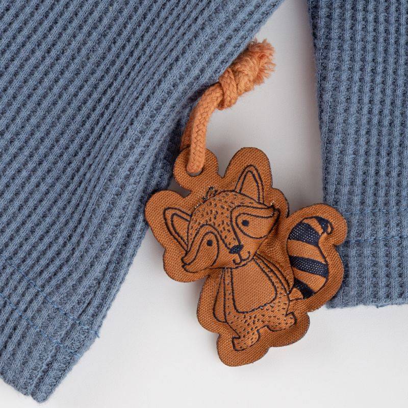 Sigikid Baby Langarmshirt mit Waschbären Motiv, blau Fabrikpreis