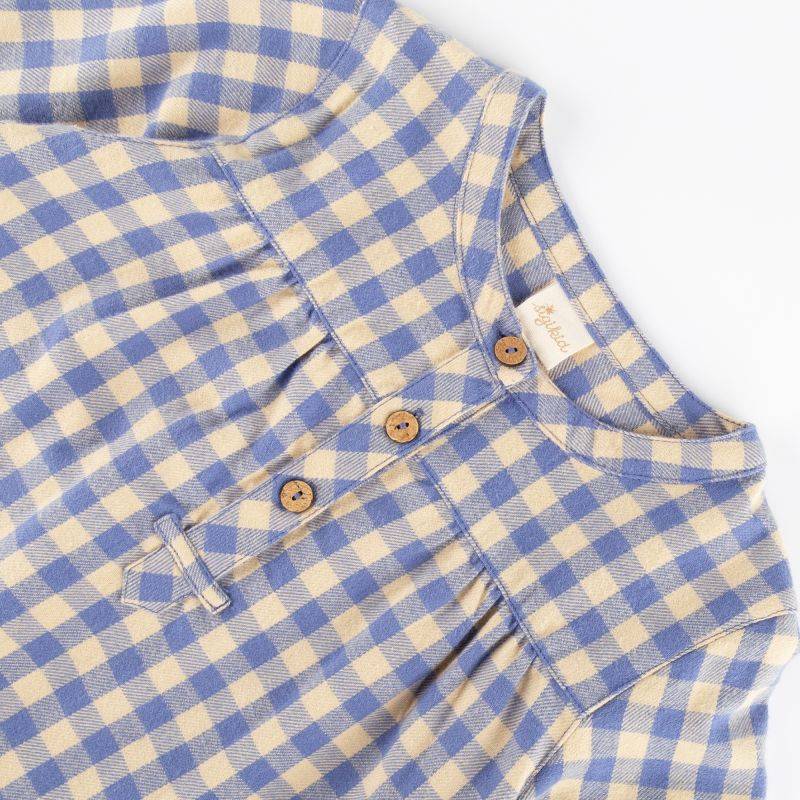 Sigikid Kinder Karo Flanellbluse, blau-weiß Rabatt