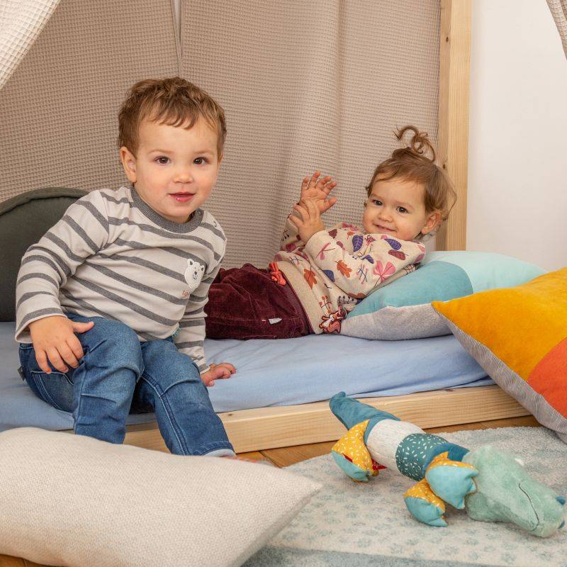 Sigikid Baby Langarmshirt Eisbär, grau geringelt Exklusivangebot