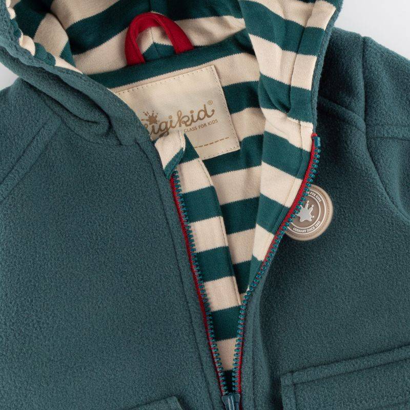 Sigikid Baby Fleecejacke Dino, grün Saisonschlussverkauf