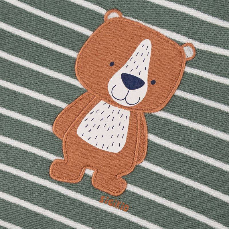 Sigikid Baby Langarm Wendeshirt, blau oder grün-weiß geringelt Cyber Monday