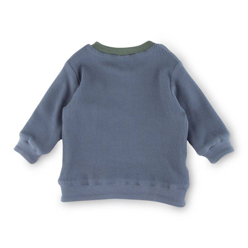 Sigikid Baby Langarm Wendeshirt, blau oder grün-weiß geringelt Cyber Monday