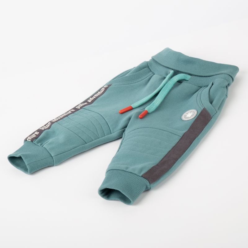 Sigikid Baby Sweathose mit Beinbündchen, türkis Online Outlet