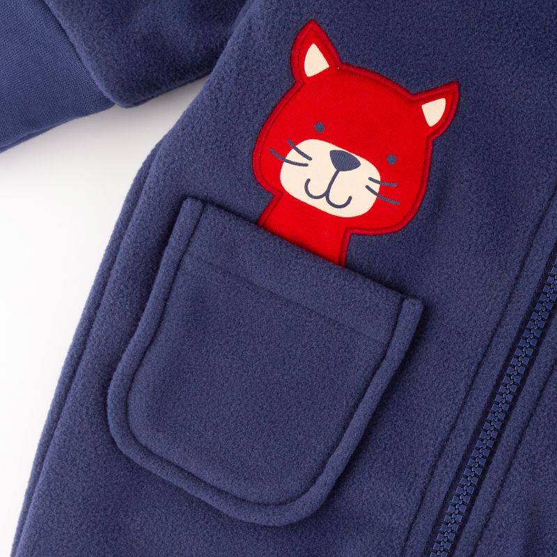Sigikid Baby Fleece Overall Katze, dunkelblau Zeitlich begrenztes Angebot