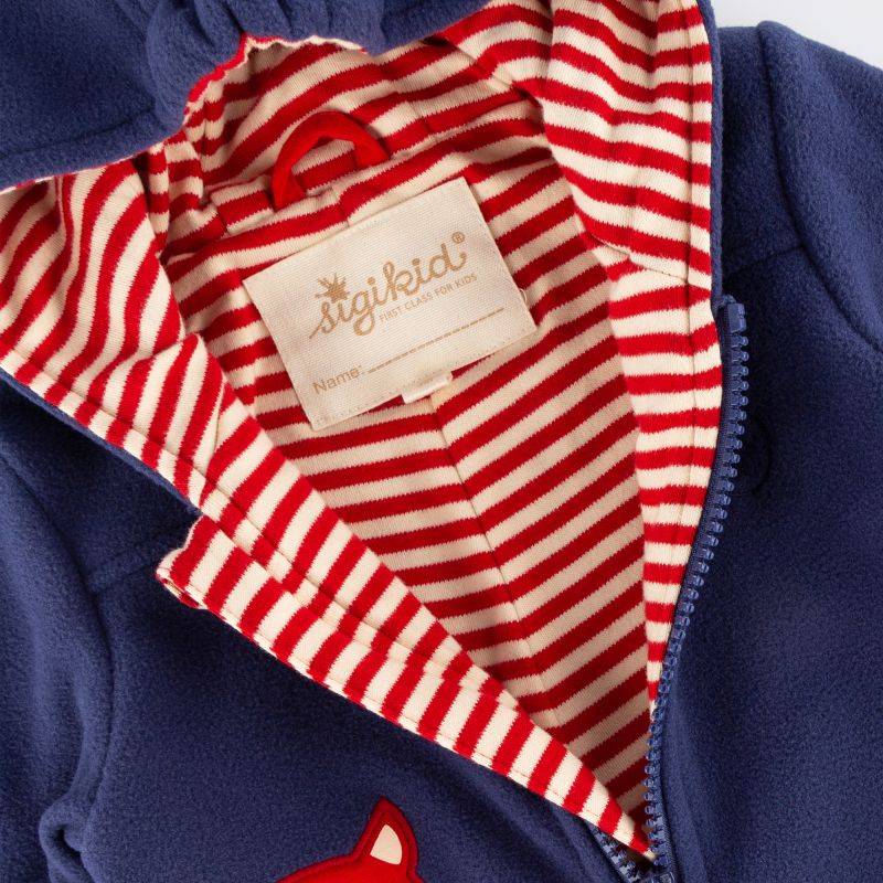 Sigikid Baby Fleece Overall Katze, dunkelblau Zeitlich begrenztes Angebot