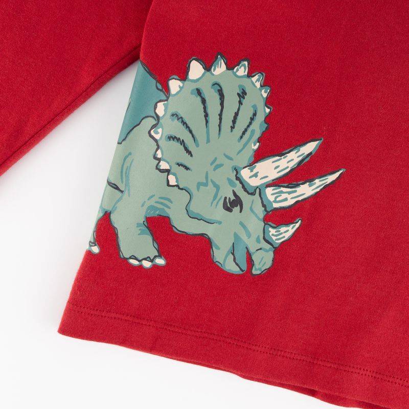 Sigikid Kinder Langarmshirt Dino, dunkelrot Große Rabatte