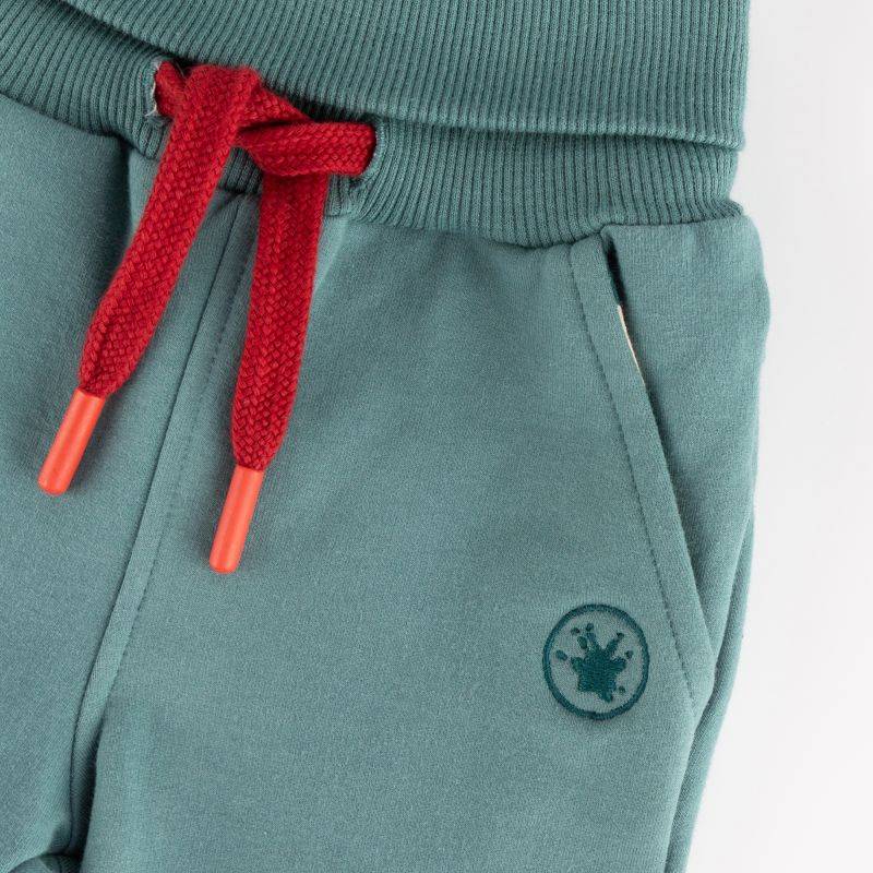 Sigikid Baby Sweathose mit Beinbündchen, grün Saisonale Angebote
