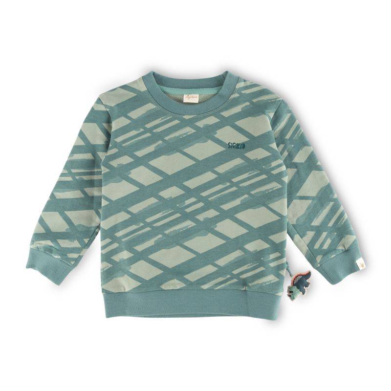 Sigikid Kinder Sweatshirt Dino, grün Kauf eins, bekomm eins gratis