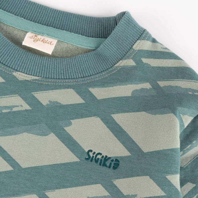 Sigikid Kinder Sweatshirt Dino, grün Kauf eins, bekomm eins gratis