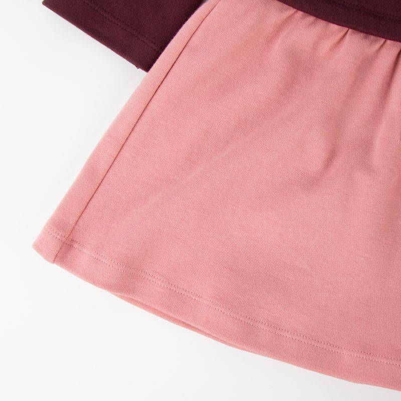 Sigikid Kinder Kleid mit Eichhörnchen Motiv, dunkelrot und rosa Tägliche Deals