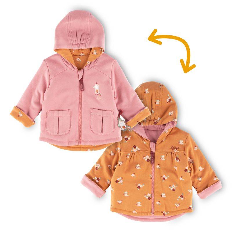 Sigikid Baby Wendejacke, Blümchen Print und rosa Riesige Ersparnisse