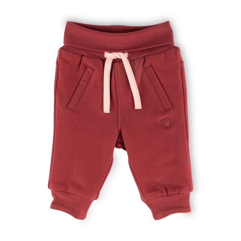 Sigikid Baby Wendehose, Blümchen Print und dunkelrot Tiefpreis