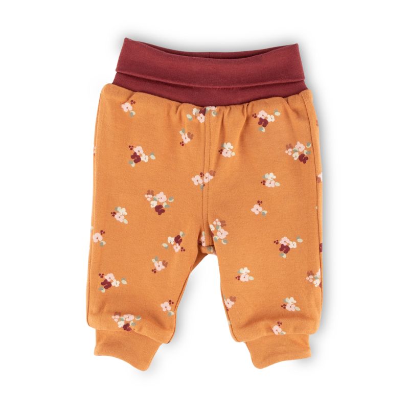 Sigikid Baby Wendehose, Blümchen Print und dunkelrot Tiefpreis
