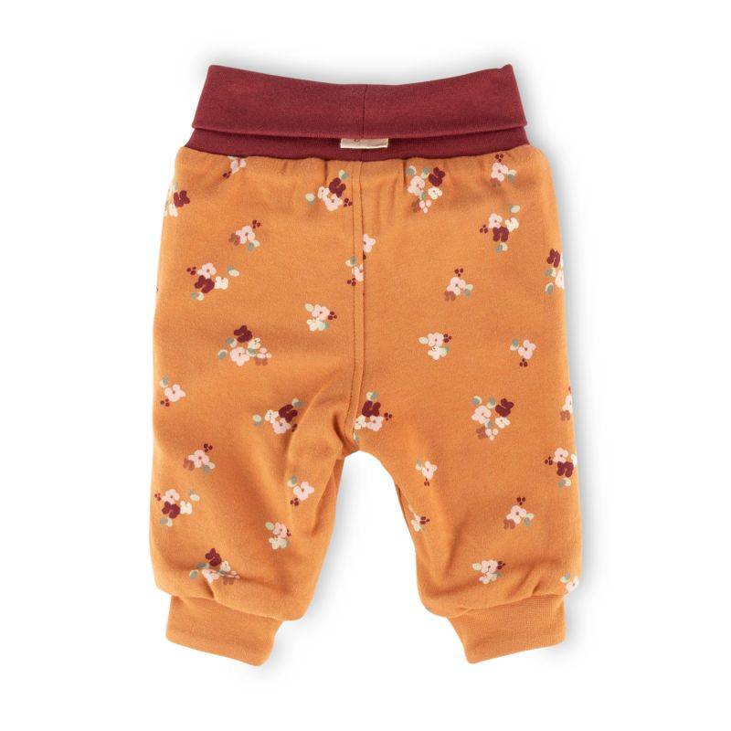 Sigikid Baby Wendehose, Blümchen Print und dunkelrot Tiefpreis
