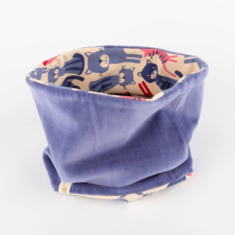 Sigikid Kinder Wende Loopschal, Nicki blau oder Katzenprint Wochenangebot