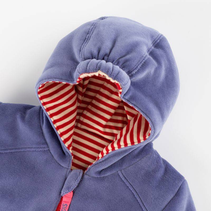 Sigikid Baby Wendejacke Katze, Nicki blau oder rot-weiß geringelt Kostenlose Rückgabe