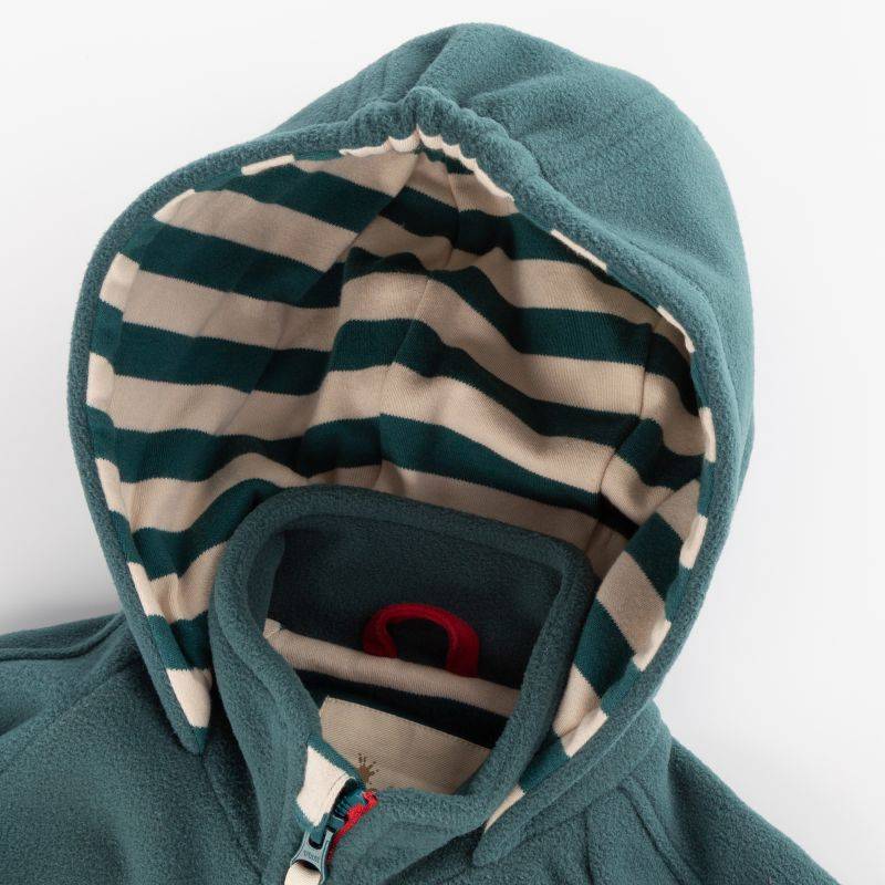 Sigikid Kinder Fleecejacke mit Kapuze Dino World, grün Zeitbegrenzte Promotion