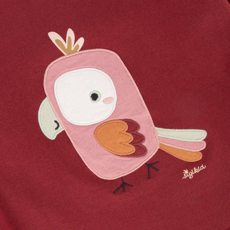 Sigikid Kinder Sweatshirt mit Kakadu Motiv, dunkelrot Bis zu 60% Rabatt