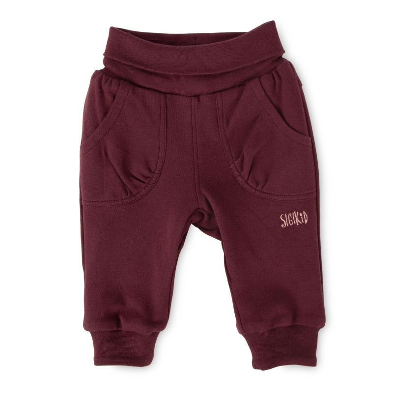 Sigikid Baby Wendehose rotbraun mit Pünktchen oder dunkelrot Nur für heute