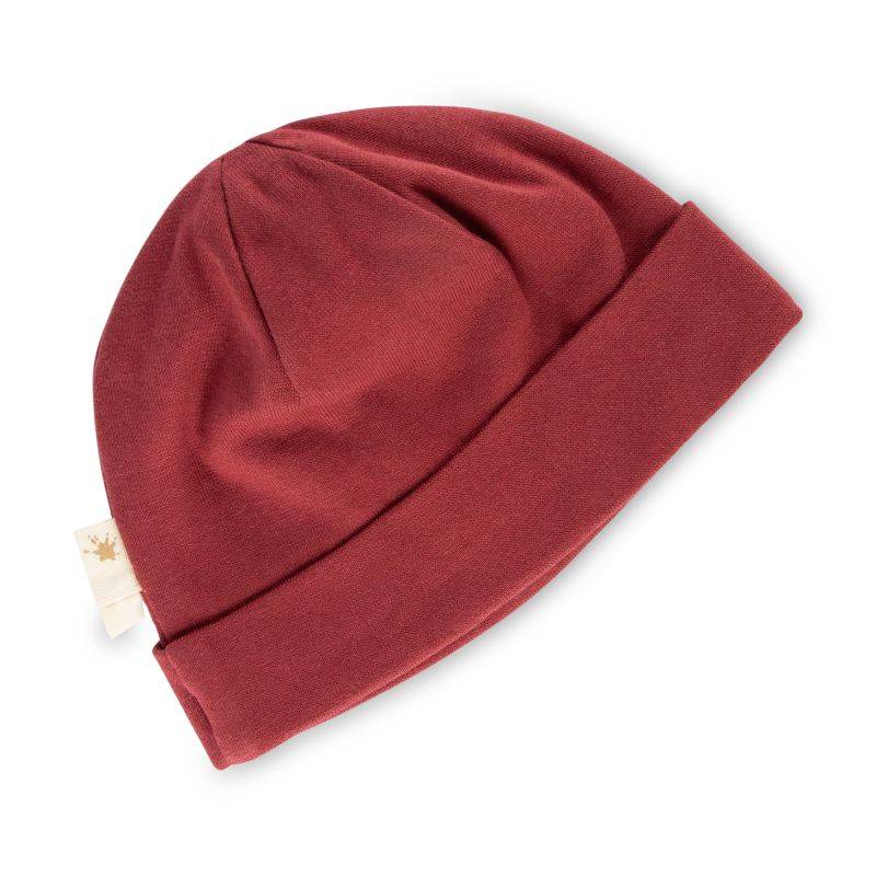 Sigikid Baby Mütze mit Aufschlag, dunkelrot Sonderangebot der Fabrik