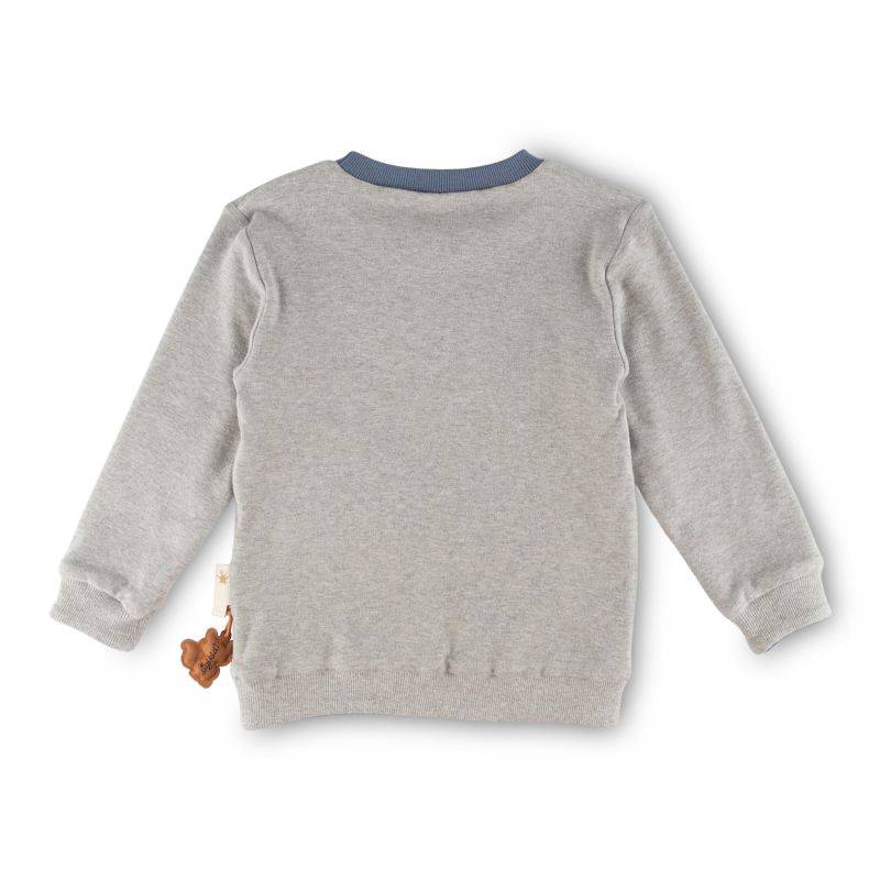Sigikid Kinder Langarm Wendeshirt Forest Adventure, blau oder grau Nur noch ein Tag übrig