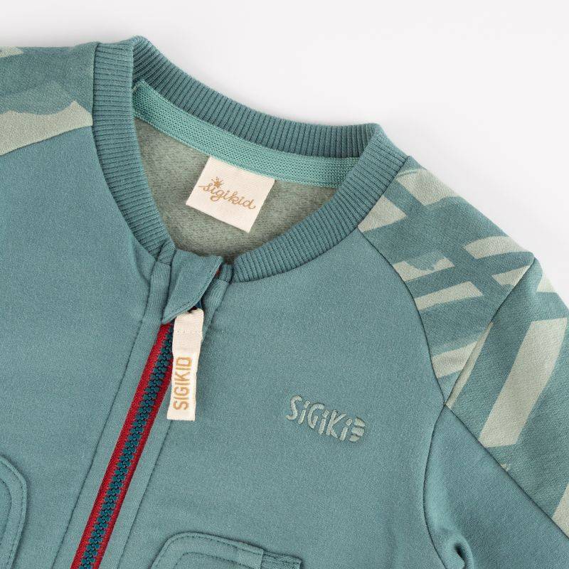 Sigikid Baby Sweatjacke Dino World Im Verkauf