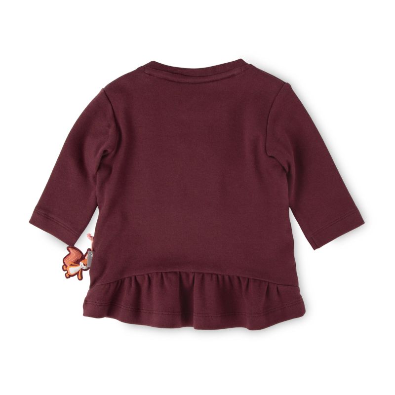 Sigikid Baby Longshirt mit Eichhörnchen Motiv, dunkelrot Rabatte dieses Monats