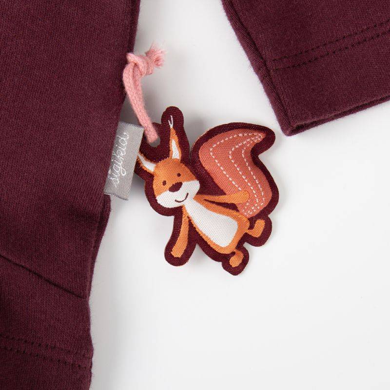 Sigikid Baby Longshirt mit Eichhörnchen Motiv, dunkelrot Rabatte dieses Monats
