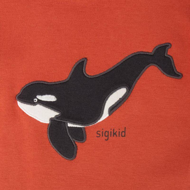 Sigikid Kinder Langarmshirt mit Wal Motiv, orange 2025